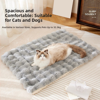 Βελούδινο χαλάκι για κατοικίδια (γάτες και σκύλοι), χειμερινό μαξιλάρι ύπνου, φωλιά γάτας, δάπεδο με βελούδινο ύφασμα
