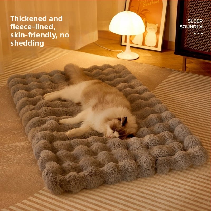 Βελούδινο χαλάκι για κατοικίδια (γάτες και σκύλοι), χειμερινό μαξιλάρι ύπνου, φωλιά γάτας, δάπεδο με βελούδινο ύφασμα