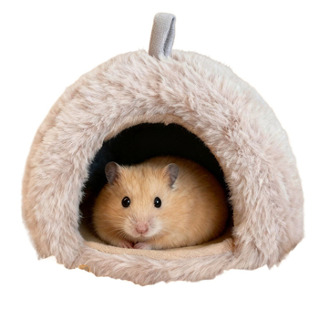 Hamster zimsko toplo gnijezdo – pamuk, okruglog oblika, za unutarnju upotrebu, vodootporno, crtani stil