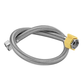 304 nehrđajući čelik, opleteni dvostruko spojni vodovodni crijevo za grijač vode i WC-a (topla i hladna), 0,6 MPa, 90°C, universalna instalacija, model 1223