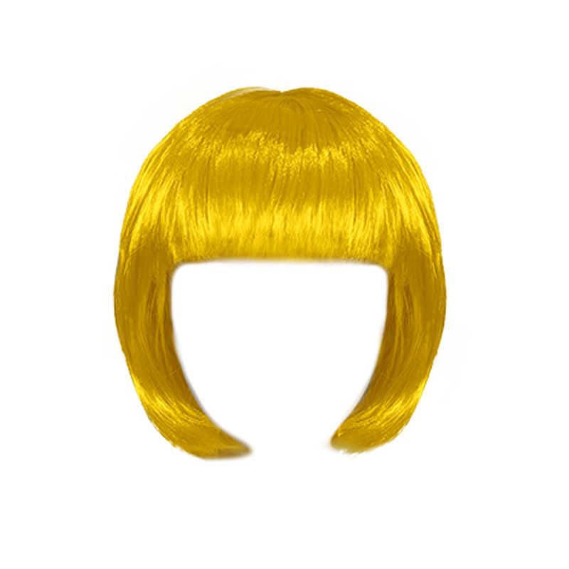 Cosplay Bob paróka frufival, modell 0727, félig kézzel készített, magas hőállóságú rostokból, nem festhető vagy permálható