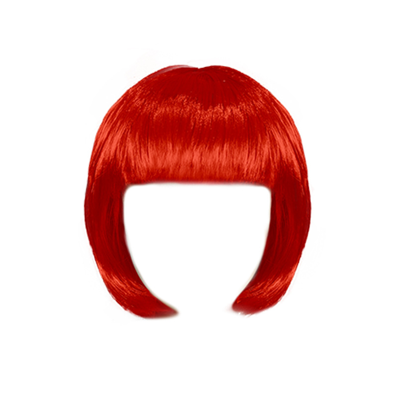 Cosplay Bob paróka frufival, modell 0727, félig kézzel készített, magas hőállóságú rostokból, nem festhető vagy permálható