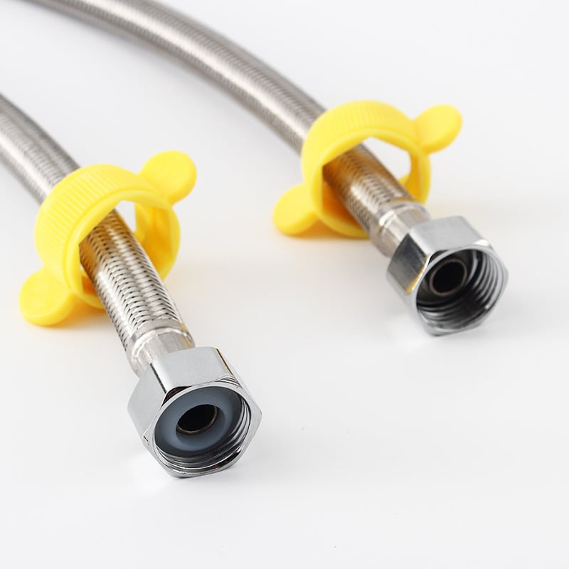 Furtun de alimentare pentru toaletă din oțel inoxidabil cu țesătură din sârmă împletită, model 06, 0-1 MPa, 0-90°C, instalare manuală