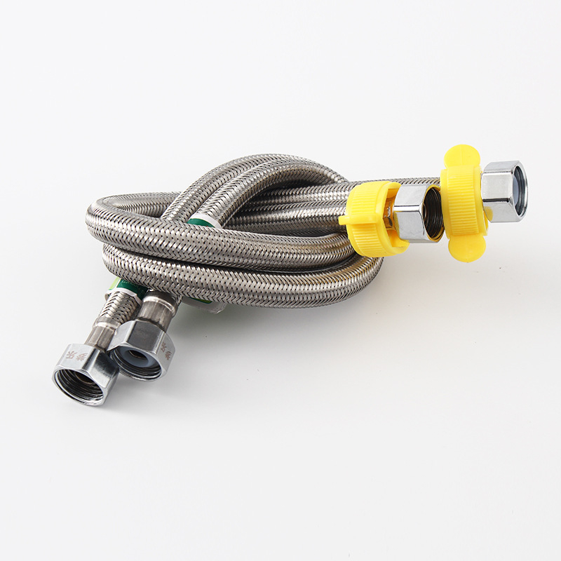 Furtun de alimentare pentru toaletă din oțel inoxidabil cu țesătură din sârmă împletită, model 06, 0-1 MPa, 0-90°C, instalare manuală