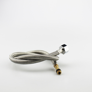 Rozsdamentes acél egyfejű fonott vízbekötőcső mosogatóhoz – 1,6 MPa, 0–80°C, kézi szerelés, modern stílus