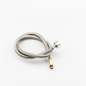Rozsdamentes acél egyfejű fonott vízbekötőcső mosogatóhoz – 1,6 MPa, 0–80°C, kézi szerelés, modern stílus