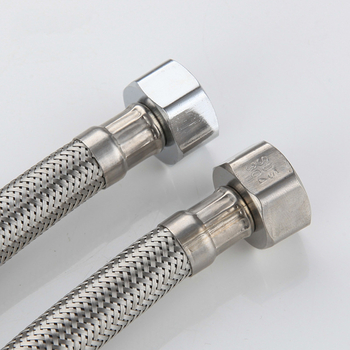 Furtun de alimentare din oțel inoxidabil 304, cu capete duble pentru boiler și toaletă, model 1223, presiune nominală 0,6 MPa, temperatură de lucru 90°C, montaj universal