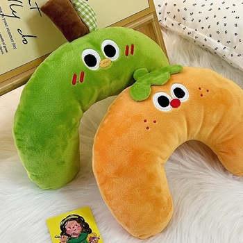 Μαξιλάρι κατοικίδιων σε U-σχήμα, μισοφέγγαρο, βελούδινο, για σκύλους, μάρκα Zhang ke