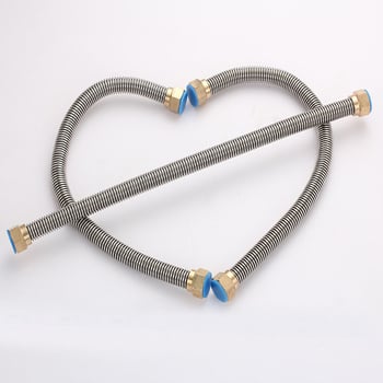 Nehrđajući čelični gofrirani vodni ulazni cjevovod za WC i bojler, navojni priključak, model Copper head corrugated pipe, nominalni tlak 0.8–1.2 MPa, 0–90°C, Crane Crown