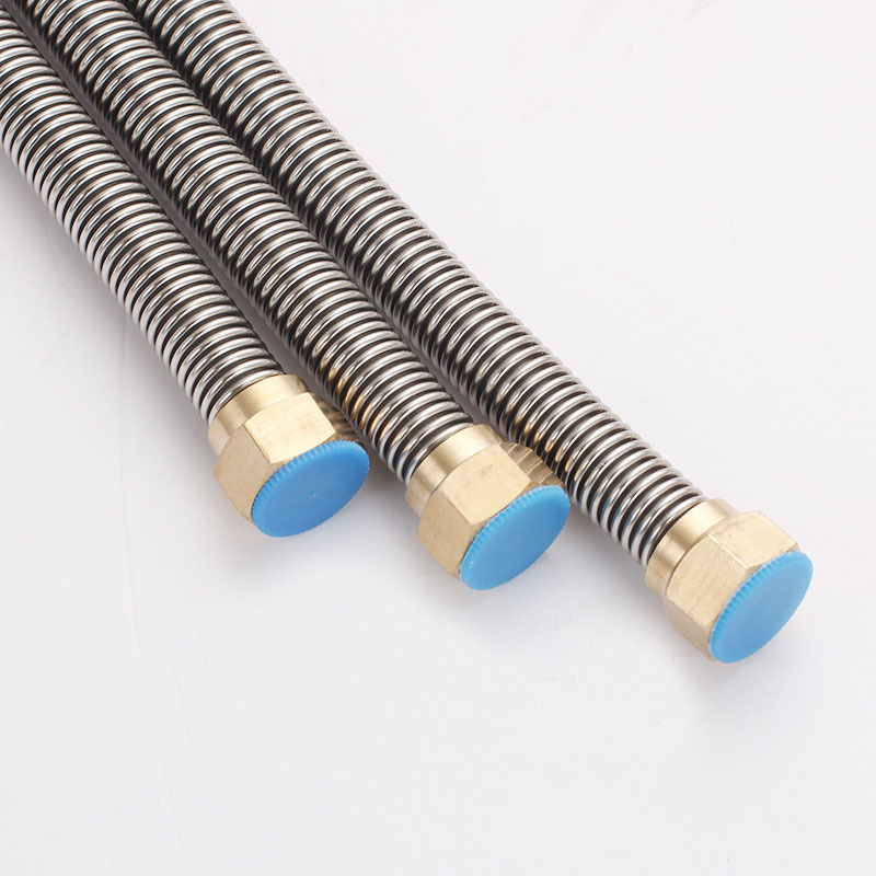 Nehrđajući čelični gofrirani vodni ulazni cjevovod za WC i bojler, navojni priključak, model Copper head corrugated pipe, nominalni tlak 0.8–1.2 MPa, 0–90°C, Crane Crown
