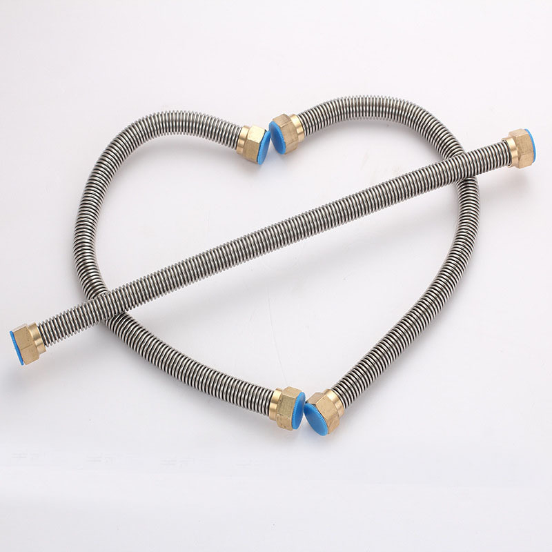 Nehrđajući čelični gofrirani vodni ulazni cjevovod za WC i bojler, navojni priključak, model Copper head corrugated pipe, nominalni tlak 0.8–1.2 MPa, 0–90°C, Crane Crown