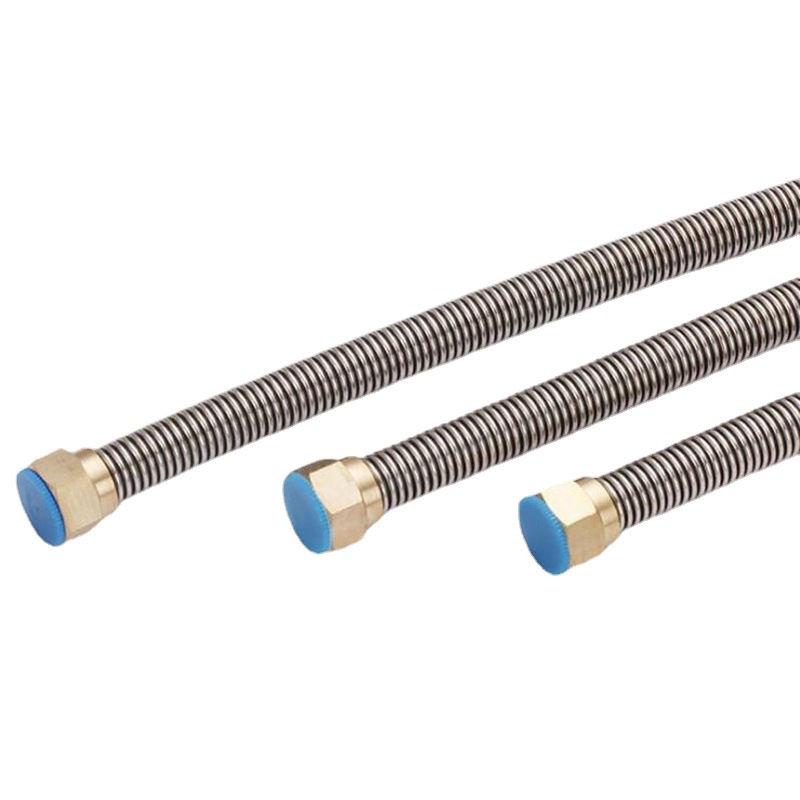 Nehrđajući čelični gofrirani vodni ulazni cjevovod za WC i bojler, navojni priključak, model Copper head corrugated pipe, nominalni tlak 0.8–1.2 MPa, 0–90°C, Crane Crown