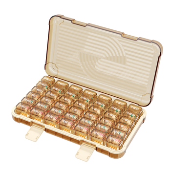 Kutija za tablete s 35/42/49 pretinaca, zatvorena, kapacitet 1 L, materijal PP/ABS/silikon.
