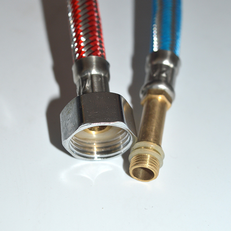 Nehrđajući čelični dovod vode za slavinu, opleten kabel, navojni spoj, 0,8 MPa, 0–100°C, model Gold Wire Hose