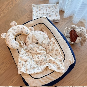 Κουβέρτα σκύλου με εκτύπωση, σουέντ, αναπνεύσιμη και ζεστή, πλένεται, κατάλληλη για μικρόσωμους, μικρούς και μεσαίου μεγέθους σκύλους, όλες οι εποχές