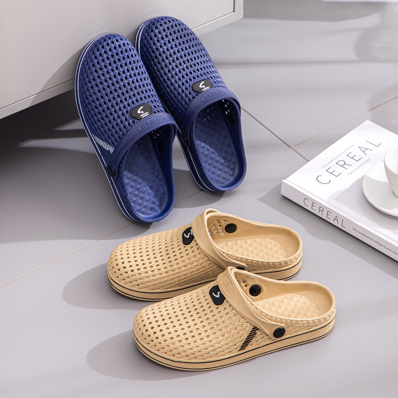 Сандали за мъже, PVC върх и PVC подметка, дишащи, водоустойчиви и противохлъзгващи