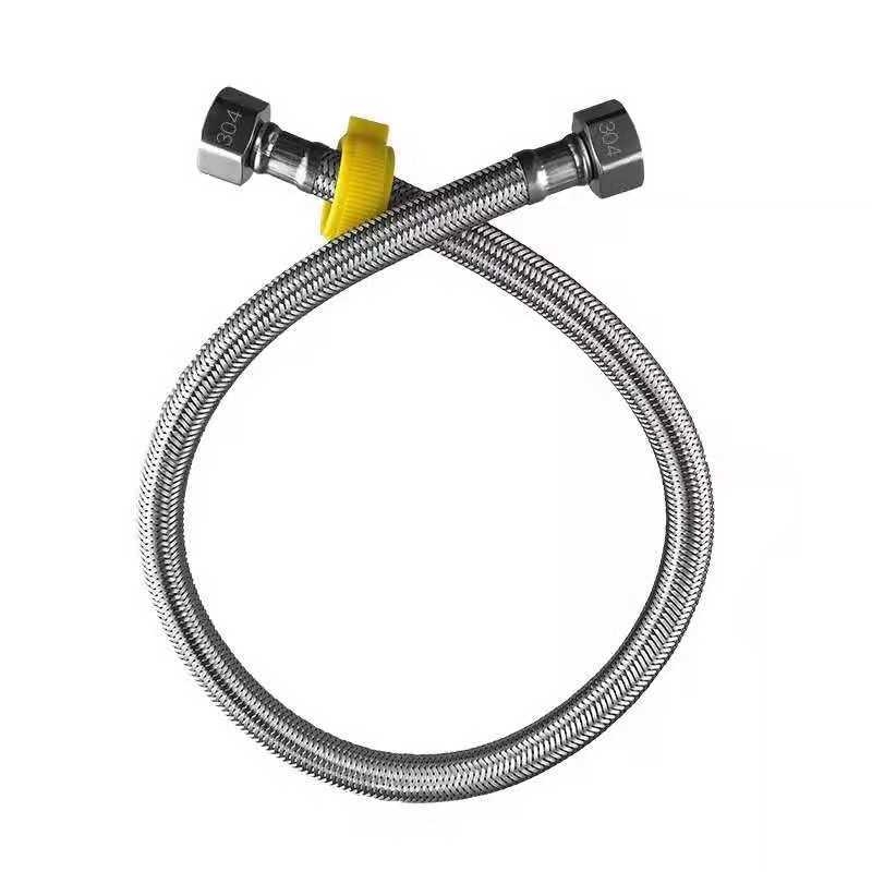 Cap de furtun din oțel inoxidabil 304, împletit, pentru țeavă de intrare (Model: furtun 304; Material: oțel inoxidabil 304; Presiune nominală: 10; Temperatură de funcționare: 100°C; Tip instalare: filet)