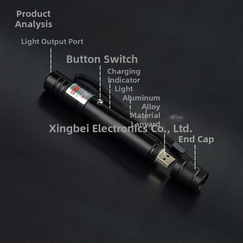Laser pokazivač u olovci, MTTBCHA, aluminijska legura, Laser710, tisak logotipa