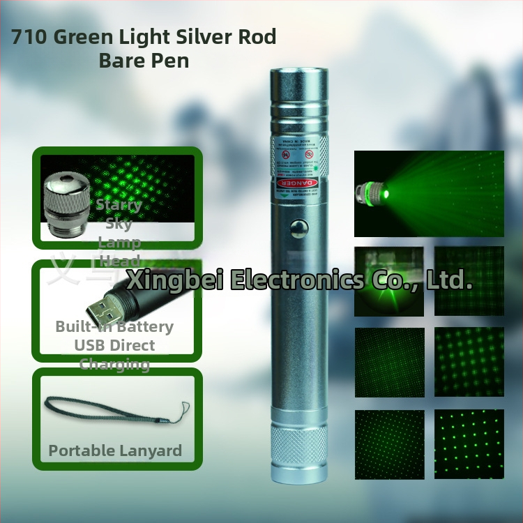 Laser pokazivač u olovci, MTTBCHA, aluminijska legura, Laser710, tisak logotipa