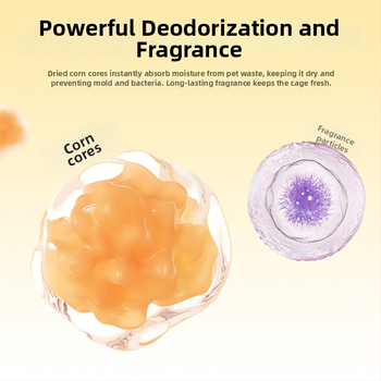 Dezodoračné granule pre klietku pre hamster - yee, jemná formula, dezodorizácia prostredia, 1 krabička