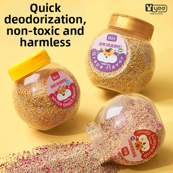 Dezodoračné granule pre klietku pre hamster - yee, jemná formula, dezodorizácia prostredia, 1 krabička