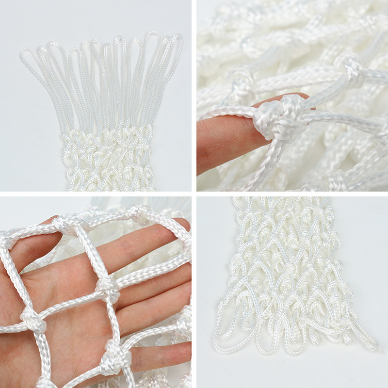 Полиестерно тъкана баскетболна мрежа за тренировки, марка Xin Qiangsheng, 0,35 кг, персонализирана, съвместима с баскетболен пост/щанга