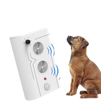 Repeller ultrasonic pentru câini, JL-659G cu două capete, carcasă din plastic, putere mare, utilizare universală