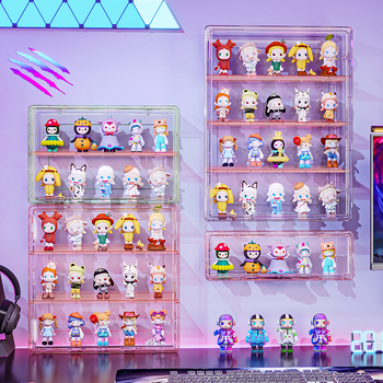 Стенна витрина за фигури – прозрачен корпус, прахо- и влагозащитна, PET пластмаса, капацитет 18 л, модел 9625