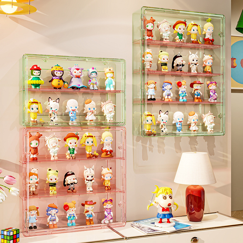 Стенна витрина за фигури – прозрачен корпус, прахо- и влагозащитна, PET пластмаса, капацитет 18 л, модел 9625