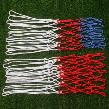 Plasă personalizată pentru coș de baschet, pentru competiții în aer liber, amestec din polipropilenă/poliester, construcție îngroșată, personalizabilă, compatibilă cu cadre standard de baschet