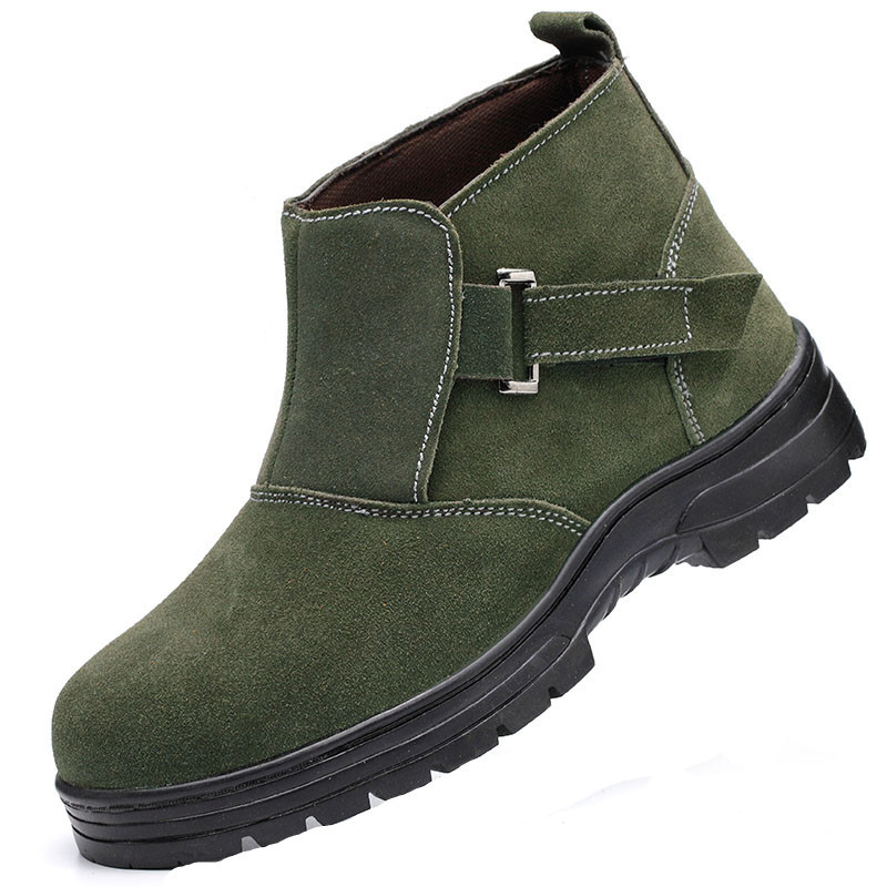 Pantofi de siguranță pentru bărbați, iarnă, înalți, cu vârf din oțel, anti-perforație, anti-șoc, personalizabili