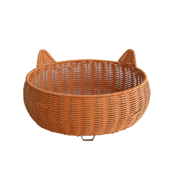 Cuib de pisică din ratan – respirabil, pentru interior, pentru pisici, primăvară-vară.