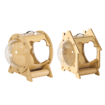 Cuib pentru pisici pentru toate sezoanele, capsulă transparentă, pat extra-large, respirabil și impermeabil, pentru interior și exterior