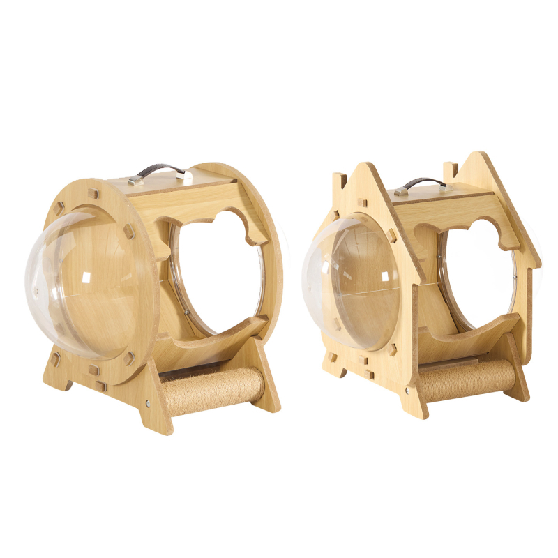 Cuib pentru pisici pentru toate sezoanele, capsulă transparentă, pat extra-large, respirabil și impermeabil, pentru interior și exterior