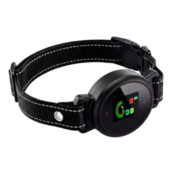 Guler ultrasonic cu ecran color anti-lătrat pentru câini, antrenor automat cu recunoaștere precisă, poliester, pentru câini, furnizare exclusivă pentru export transfrontalier