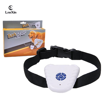 Guler pentru câini cu opritor ultrasonic la lătrat, material ABS, extensibil, pachet de 72 bucăți