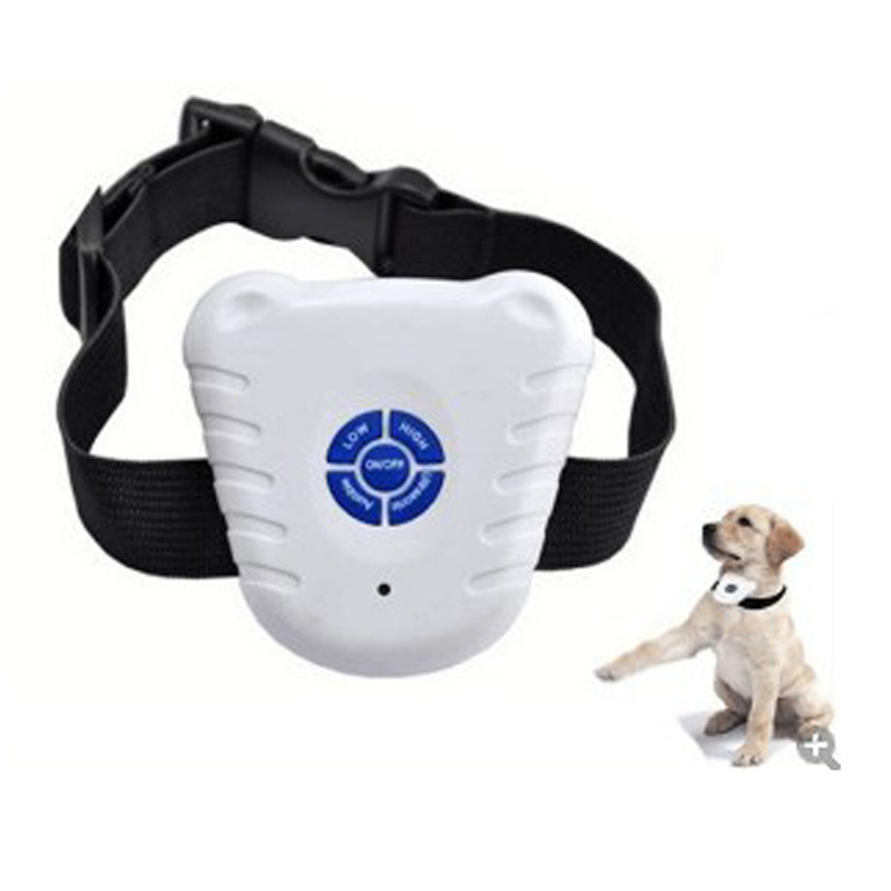 Guler pentru câini cu opritor ultrasonic la lătrat, material ABS, extensibil, pachet de 72 bucăți