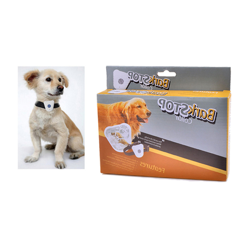 Guler pentru câini cu opritor ultrasonic la lătrat, material ABS, extensibil, pachet de 72 bucăți