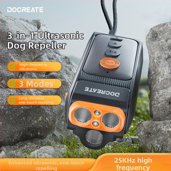 Ultrazvukové zariadenie na výcvik psov s tromi hlavami, baterka, vysoký výkon, proti šteknutiu