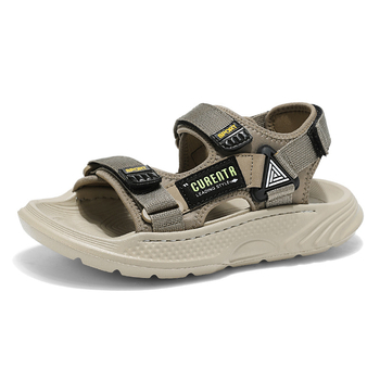 Sandale pentru bărbați cu partea superioară din plasă, talpă EVA, respirante, vară 2025.