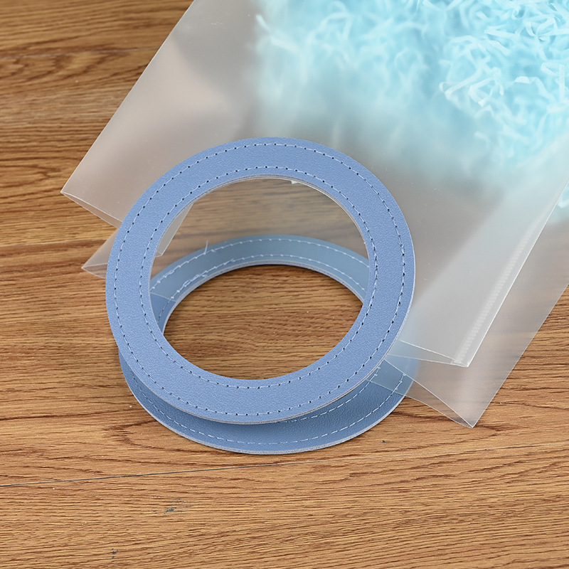 Geantă rotundă din PP, transparentă, cu mâner — dublu strat 60 silk, producție zilnică 10000, brand Fast