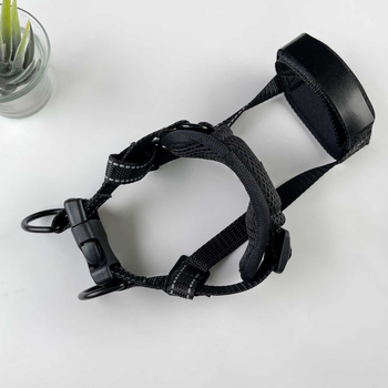 Σετ για σκύλο: μάσκα σκύλου και λουρί με ενσωματωμένο μηχανισμό καταστολής γαβγίσματος, αντοχή στην απόδραση, νυχτερινή ανακλαστικότητα, ρυθμιζόμενο, πολυεστέρας