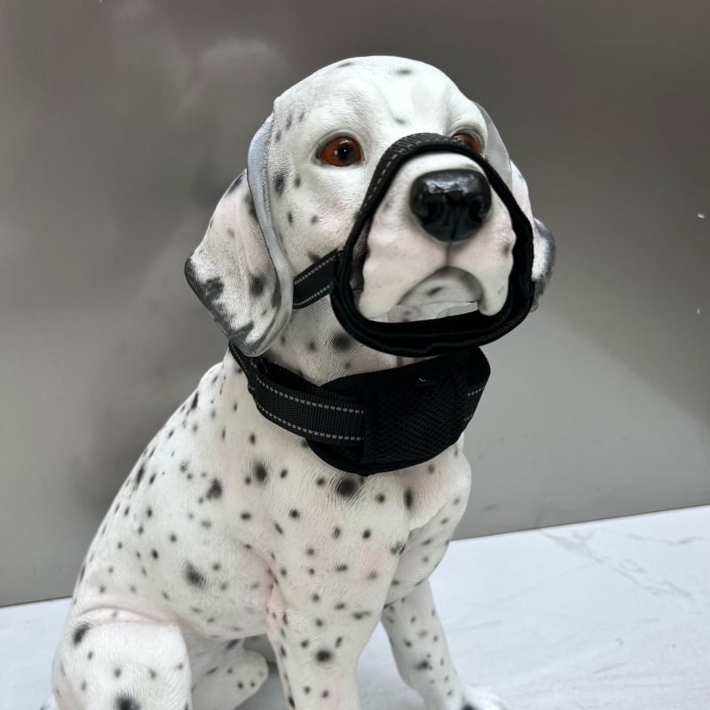 Σετ για σκύλο: μάσκα σκύλου και λουρί με ενσωματωμένο μηχανισμό καταστολής γαβγίσματος, αντοχή στην απόδραση, νυχτερινή ανακλαστικότητα, ρυθμιζόμενο, πολυεστέρας