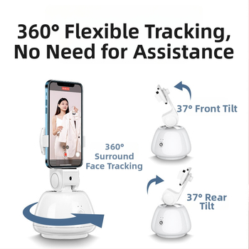 Stabilizátor gimbalu pre smartfón s rozpoznávaním tváre, proti traseniu, osvetlenie, Bluetooth diaľkové ovládanie, selfie tyč