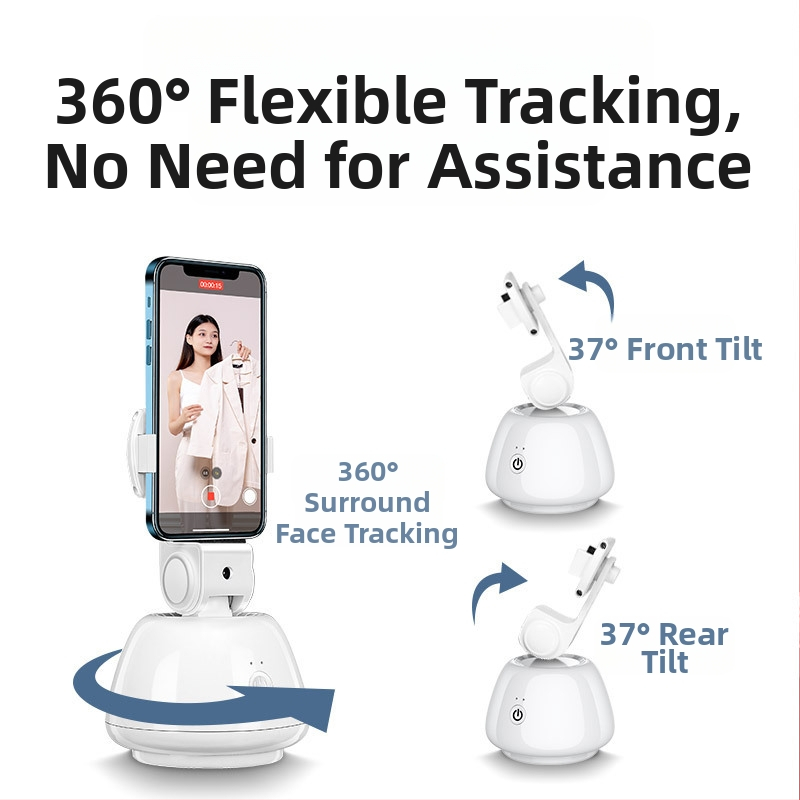 Stabilizátor gimbalu pre smartfón s rozpoznávaním tváre, proti traseniu, osvetlenie, Bluetooth diaľkové ovládanie, selfie tyč