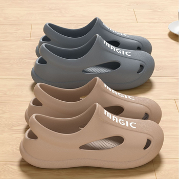 Férfiaknak szánt szandál EVA felsőrésszel és EVA talppal, zárt orrú Baotou stílusban, vízálló és csúszásmentes