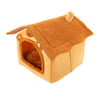 Kućom oblikovano gnijezdo za mačke, poluzatvoren dizajn, pliš, zadržava toplinu, odvojivo i za pranje