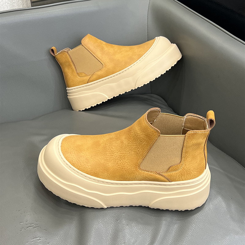 Muške Chelsea čizme – zimske radne obuće, visoko krojene, debela PVC potplata, PU gornji dio, mrežasta unutrašnjost, slip-on