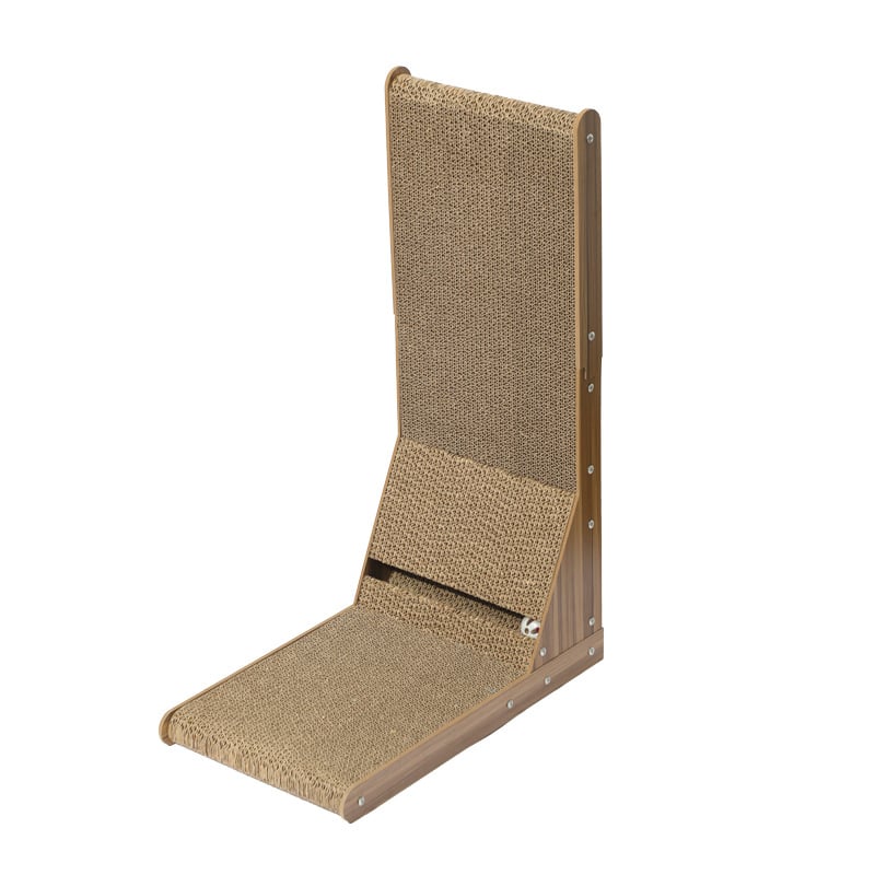 Daska za ogrebotine mačaka, L-oblik uspravna, od valovitog papira, otporna na ogrebotine, 1 kom