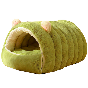 Cuib pentru pisici, cald pentru toate anotimpurile, design închis, PP bumbac, utilizare în interior, detașabil și lavabil